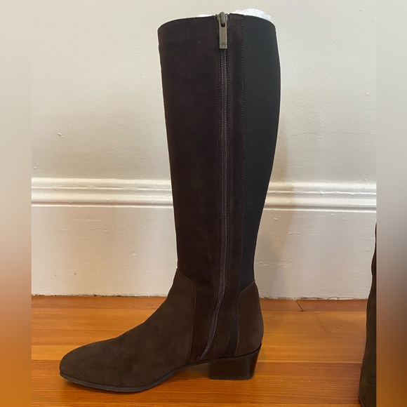 Aquatalia Flore Tall Weatherproof Boots in Espresso - Picture 10 of 16